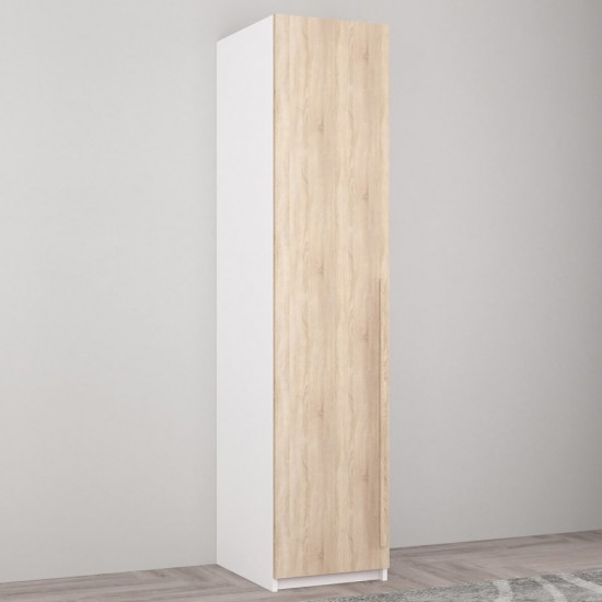 Шкаф Mobildor Smart-Home (45 см) со штангой, White/Sonoma