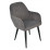 Набор мебели Eva стол DT 402-3 + 4 стула LC-621B Dark Grey57 (velur)