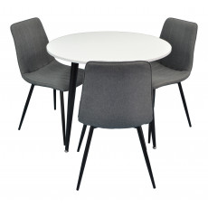 Набор мебели Eva стол DT 404-3 + 3 стула XR-154B Grey5 (rogojca)