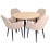 Набор мебели Eva стол DT 402-2 + 4 стула LC-621B Light Beige8 (velur)