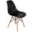 Набор мебели Eva стол DT 431-1R Wo + 4 стула LC-021 Black (plastic)