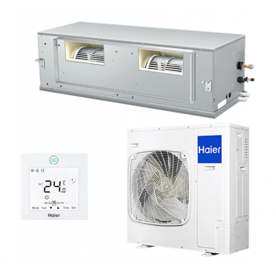 Aparat aer condiționat tip canal 48000 BTU Haier High ESP ADH140H1ERG/1U140S2SN1FB White