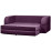 Canapea modulară Edka Terra 160x200x30, M10 Dark Violet