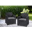 Set mobila de grădină Keter Elodie Chair Set 255769, Graphite/Coolgray
