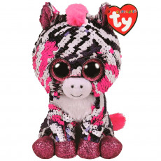 TY TY36672 Jucarie de plus cu paiete "Zebra Zoey" 15 cm TY TY36672 Jucarie de plus cu paiete "Zebra Zoey" 15 cm