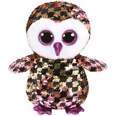 TY TY36673 Jucarie din Plus cu paiete "Bufnita Checks" 15 cm TY TY36673 Jucarie din Plus cu paiete "Bufnita Checks" 15 cm