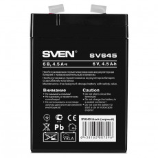 Аккумулятор для резервного питания Sven SV645 (SV-0222064), 6 В 4.5 Ач