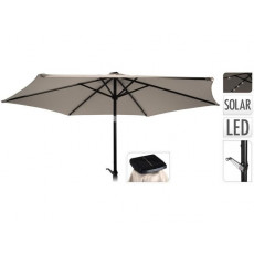 Зонт для террасы ProGarden 39014 D2.7m, солнечные фонари 24LED на 6 спицах