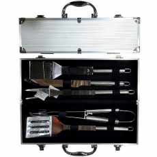 Инструменты для барбекю BBQ 37745, 5ед, в чемодане 38X14X8cm