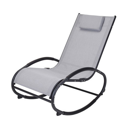 Кресло качалка 44571 114X62X92cm cu cadru metalic, Grey