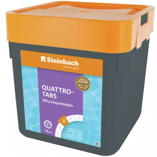 Tablete cu clor Steinbach Quattro – tabs 752605 200 g, treapta 3, ambalaj 5 kg