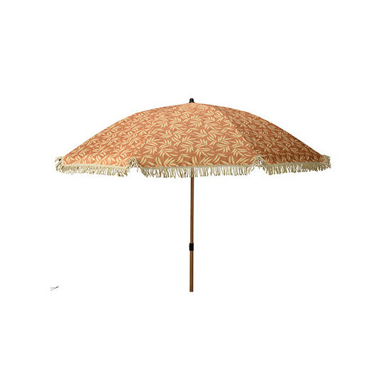 Зонт от солнца Ambiance 53918 D1.76м с гибкой ножкой, 8 спиц, жёлтый, с бахромой, с чехлом