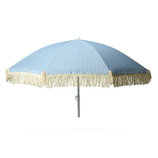 Umbrela de soare ProBeach 53920 D1.76m cu picior flexibil, 8 spite, cu franjuri, husă