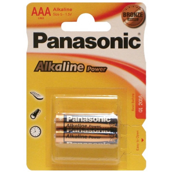 Батарейки Panasonic 2xAAA (LR03REB/2BP)