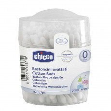 Bețișoare cu vată Chicco, 160 buc. Bețișoare cu vată Chicco, 160 buc.