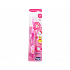 Periuță de dinți pentru copii Chicco, Pink Periuță de dinți pentru copii Chicco, Pink
