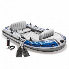 Лодка Intex Excursion 4 с веслами и насосом (68324)