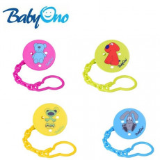 Clipsă-suport pentru suzetă cu lanț BabyOno Green/Blue/Rose/Yellow Clipsă-suport pentru suzetă cu lanț BabyOno Green/Blue/Rose/Yellow