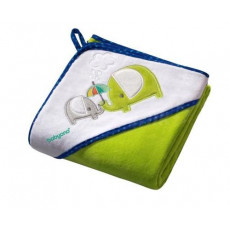 Prosop cu glugă din velur BabyOno cu glugă din velur, Green Prosop cu glugă din velur BabyOno cu glugă din velur, Green