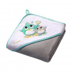 Prosop BabyOno cu glugă din velur, Grey Prosop BabyOno cu glugă din velur, Grey