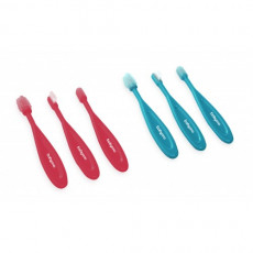 Set periuțe de dinți BabyOno 3 buc., Blue Set periuțe de dinți BabyOno 3 buc., Blue