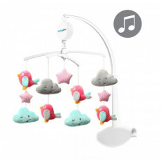 BabyOno 0626 Carusel pentru pătuc Clouds&Birds, muzical cu jucării de pluș BabyOno 0626 Carusel pentru pătuc Clouds&Birds, muzical cu jucării de pluș