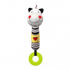 BabyOno 0634 Jucărie de pluș cu sunete "Zebra Zack" cu inel pentru dentiție BabyOno 0634 Jucărie de pluș cu sunete "Zebra Zack" cu inel pentru dentiție