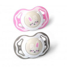 Suzetă din silicon BabyOno simetrica Rose 2 buc. Suzetă din silicon BabyOno simetrica Rose 2 buc.