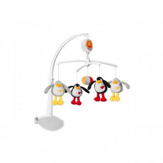 BabyOno 1370 Carusel pentru pătuc Pinguini, muzical cu jucării de pluș BabyOno 1370 Carusel pentru pătuc Pinguini, muzical cu jucării de pluș