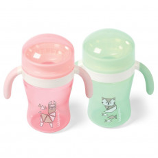 Cană anti-scurgere 240 ml BabyOno 360° Minty Cană anti-scurgere 240 ml BabyOno 360° Minty