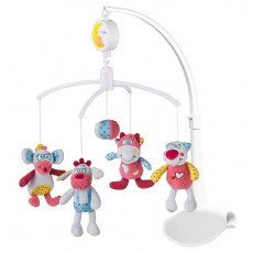 BabyOno 1614 Carusel pentru pătuc Rosie și prietenii, muzical cu jucării moale BabyOno 1614 Carusel pentru pătuc Rosie și prietenii, muzical cu jucării moale
