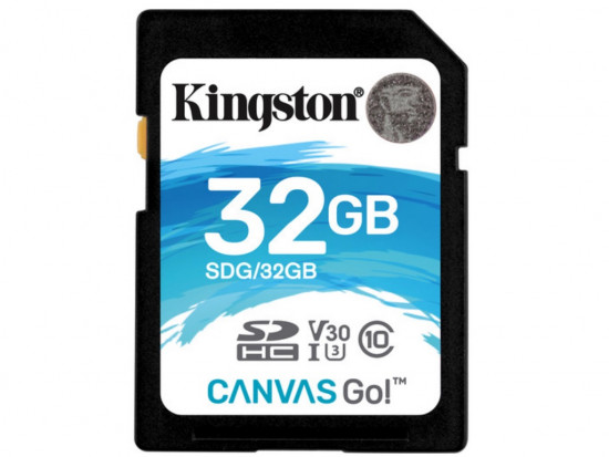 Карта памяти SD 32 ГБ Kingston Canvas Go (SDG/32GB)