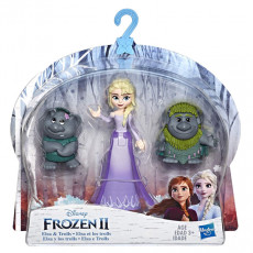Hasbro Disney Frozen II E5509 Set de joc papusa Elsa si Trolls /  Ana si Olaf