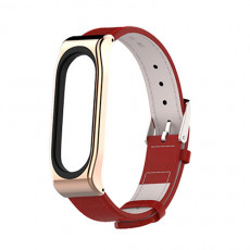 Curelușă MiJobs Mi Band 3/4, Red/Rose Gold Curelușă MiJobs Mi Band 3/4, Red/Rose Gold
