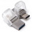 USB накопитель Kingston DataTraveler microDuo 3C, 128 ГБ, Silver (DTDUO3C/128GB)