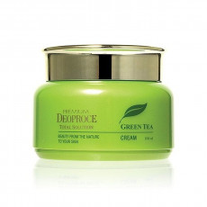 Deoproce Green Tea Total Solution Cream - Cremă pentru față pe bază de ceai verde Deoproce Green Tea Total Solution Cream - Cremă pentru față pe bază de ceai verde
