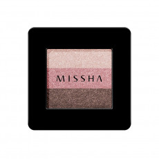 Missha Triple Shadow (10 Oriental Pink) - Fard pentru pleoape Missha Triple Shadow (10 Oriental Pink) - Fard pentru pleoape