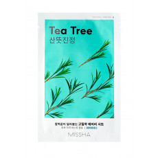 Missha Sheet Mask Tea Tree - Mască din pânză pentru față cu extract de copac de ceai Missha Sheet Mask Tea Tree - Mască din pânză pentru față cu extract de copac de ceai