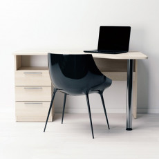 Masă de birou Indart Desk 07, Wood/White Masă de birou Indart Desk 07, Wood/White