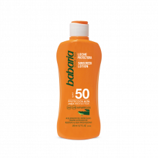 Loțiune pentru protecția solară SPF50 Babaria Sun Sunscreen Lotion Aloe SPF50 cu extract de aloe, 100 ml Loțiune pentru protecția solară SPF50 Babaria Sun Sunscreen Lotion Aloe SPF50 cu extract de aloe, 100 ml