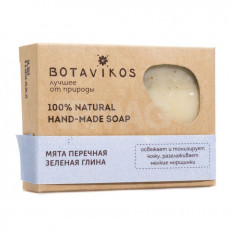 Săpun Botavikos Mentă și argilă verde pentru față și corp, 100 g Săpun Botavikos Mentă și argilă verde pentru față și corp, 100 g