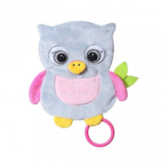 BabyOno 0446 Jurărie de pluș "FLAT OWL CELESTE" pentru bebeluși BabyOno 0446 Jurărie de pluș "FLAT OWL CELESTE" pentru bebeluși